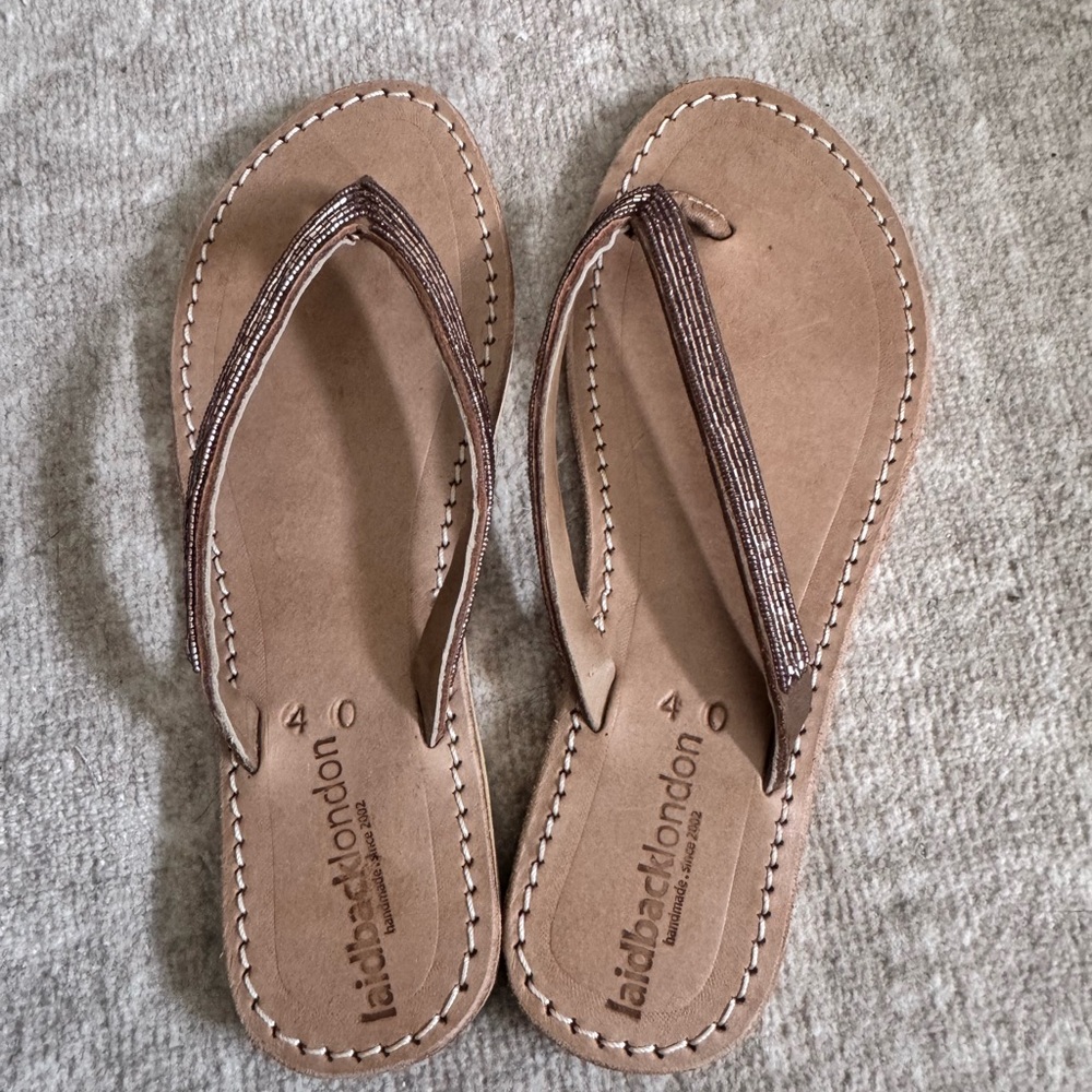 Laidback London beaded Sandals